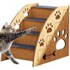 JIEBWCHA Scala Per Animali Domestici 2/3/4 Strati Legno Rampa Per Gatti Antiscivolo Legno Scaletta Portatile Per Gatti Per Cani Di Piccola Taglia Facile Per Letti
