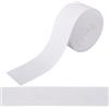 GORGECRAFT Nastro In Twill di Cotone Bianco A Spina di Pesce 10 m X 5cm Nastri per Nastri Da Sbieco Rifiniture per Vestiti Cucito Sartoria Cucitura di Tappeti Confezioni Regalo Imballaggio Artigianato