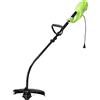 BAKAJI Decespugliatore Elettrico 1000 W 7300 rpm Diametro Taglio 35 cm Tagliaerba Tagliabordi con Doppio Manico Antiscivolo Rasaerba Giardino con Tracolla e Filo Nylon da 6mt Incluso