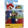 Jakks Pacific Jakks World of Nintendo 40130 Super Mario - Statuetta articolata, 6,3 cm, personaggio Luigi