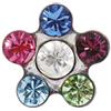Studex SYSTEM75 MARGHERITA ARCOBALENO 5MM ACCIAIO