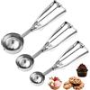 LifHap Set di paletta per biscotti, 1 cucchiaio/2 cucchiaio/3 cucchiai, 3 pezzi, per cottura al forno