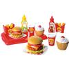 Ecoiffier Giochi Ecoiffier - 2623 - Set Hamburger per bambini - Imitazioni di cibo - 32 pezzi - A partire da 18 mesi - Origine Francia Garantita