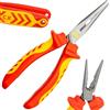 C.K Redline 2025 Edition VDE Snipe Nose Pinza & Cutter 170 mm, 1000 v Isolato Elettrico Snipe Nose Pinze & Wire Cable Cutters, Elettricisti Ingegnere Croppers Snips Elettricista, CK Tools T39076A 170
