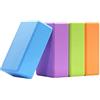 FFitness N° 4 Mattoncini Yoga Brick Blocchi di Supporto per la Pratica dello Yoga Pilates in Schiuma Eva Eco-Friendly