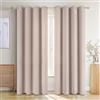 Blumtal tende per interni oscuranti 2 pz 145x140cm - tende oscuranti per interni con occhielli - tende camera da letto isolanti - tende camera da letto 2 pezzi - tende da interni - tende marroni talpa
