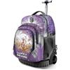 One Piece Luffy Gear 5-Zaino Trolley GTS FAN, Lilla, 32 x 47 cm, Capacità 30 L
