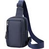 HAUMAUH Marsupio Uomo Borsello Tracolla Zaino Monospalla Borsa Running (Blu)