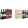 Sant'Orsola Confezione Regalo Barolo DOCG + Chianti DOCG + Montepulciano DOC d'Abruzzo - 3x750 ml & Lo Zoccolaio Cassetta Legno - Vino Rosso - Barbera D'Alba+Langhe Rosso+Barolo 3 Bottiglie x 750ml
