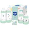 MAM Easy Start Anti-Colic - Set regalo per neonati | 0+ Mon | 94% accettazione | 96% raccomandazione ostetrica | 80% in meno di coliche | 4 bottiglie e 1 ciuccio originale Start | menta