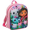 Gabby's Dollhouse Zaino per ragazze zaino scuola Pandy Paws Nursery Backpack Lunch Bag, rosa, Taglia unica