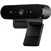 Logitech Webcam Logitech BRIO Ultra HD per videoconferenze, registrazione e streaming - colore Nero