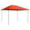 QUICK STAR Tetto di ricambio per gazebo da giardino 3x4m Rosso-arancio
