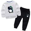 EUFANCE Unisex Felpa Bambino con Pantaloni Carino Sets con Felpa Sportiva per Bambini e Ragazzi Bianca 90cm/12-18Mesi