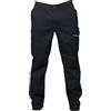 Ergos Workwear JRC ZURIGO Heavy Man Pantalone da Uomo Multitasche Elasticizzato in Cotone Tessuto Prelavato da Lavoro (IT, Testo, XXL, Regular, Regular, Standard, Blu)