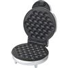 Trebs 99361 Bubble - Piastra per waffle con manico Cool-Touch, 800 Watt, rivestimento antiaderente, colore: argento