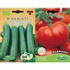 Germisem Biologico Black Beauty Semi di Zucchine 3 g & Marmande Semi di Pomodoro 2 g