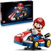 LEGO Mario Kart: Mario e Kart Standard - Personaggio Nintendo da Esposizione con Modellino di Auto per i Fan del Videogioco - 72037