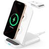 Tepow Caricatore Wireless per iPhone 16/15/14/13/12, Foldable Stazione di Ricarica Smartphone Basetta Wireless Charger 15W, Carica Cellulare Wire-less Caricabatterie Charging Station per Samsung Galaxy S25