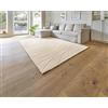 andiamo Tappeto Dale - Tappeto a pelo corto con effetto alto profondità per il soggiorno camera da letto - Tappeto ad alta densità - piacevolmente morbido - 60 x 110 cm in beige