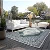 Elle Decoration Tappeto orientale per interni ed esterni, resistente alle intemperie e all'acqua, design vintage, per esterni, per giardino, balcone, terrazza, soggiorno, verde, 120 x 170 cm