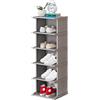 Sporgo Scarpiera a 6 livelli: scarpiera 30 x 28 x 87 cm, struttura in metallo sottile e alto, scarpiera per ingressi, corridoi e armadi