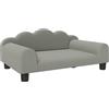 PawHut Divano per Cani con Braccioli di Supporto, in Legno e Tessuto French Terry, 66x42x28.5 cm, Grigio | Aosom Italy