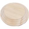 INNSPIRO Piana legno di pino massiccio rotondo di Altezza 1,5 cm inf. 9 cm. sup. 7 cm. altezza 1,5 cm.