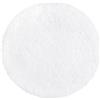 PANA® Tappeto da bagno rotondo in microfibra a pelo lungo (Ø 56 cm) - Morbido, soffice, antiscivolo e lavabile - Per bagno, doccia o discesa vasca - Colore: Bianco