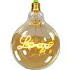 TIANFAN Lampadine LED vintage Big Globe G125 4W 220/240V alfabeti speciali lampadina decorativa super gialla calda Love