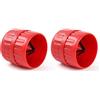 QWORK® Sbavatore Interno ed Esterno, Alesatore per tubi e tubi, per rame, alluminio e tubi in acciaio morbido, diametro da 5mm a 35mm