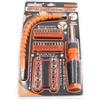 SQUADO Set Cacciavite 43 Pezzi, Manico Flessibile 300mm, Punte in Cromo Vanadio, con Bussole da 1/4 pollice