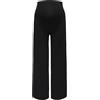 ONLY MATERNITY Wide Pants Olmfever-Pantaloni Larghi Jrs Noos, Nero, L Donna