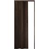 ESTO Porta a Soffietto da Interno 84 x 215 cm Misura, Economy, Premium, Deluxe quality, Porta Scorrevole 10 Colori diversi Bianco, Noce, Legno Scuro e Chiaro (Premium, Legno Scuro Venato)