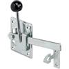 Gedotec Serratura per cancello da giardino in acciaio inox con gancio a clink, per cancelli in legno e cancelli in ferro