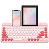 A4tech BLOODY FBK30, tastiera wireless QuietKey multi-dispositivo 2.4G e dual mode, fino a 4 dispositivi, portatile con supporto integrato per Mac iOS, Windows Android (Raspberry)