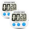 Senhai Timer da Cucina, conteggio up/Down Grande Display LCD elettronico Timer Memoria-2 Pack