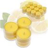 Candelo Smart-Planet®, candele per ambiente, set di 30 lumini profumati alla citronella, in contenitore trasparente, 4 ore di durata