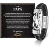 YELUWA Prima Festa Del Papà, Festa Del Papà Regalo, Bracciale Uomo Papa Compleanno Regalo Neo Papà