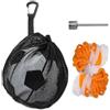 YSJCHEBS Borsa per Palline da 1 Pezzo con Fibbia Sospesa E Borsa in Rete da 1 Pezzo, con Ago per Aria da 1 Pezzo, Custodia per Palline, Custodia in Rete, Borsa per Palline Portatile