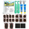 cycletour Kit Riparazione Bici, Kit Riparazione Pneumatici Bici con Leve Antiscivolo per Pneumatici e Toppa per Pneumatici