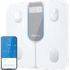 RENPHO Bilancia pesapersone RENPHO ELIS 1C, in vetro temperato, con bluetooth, app, 13 parametri di analisi corporea, modalità atleta e bambino