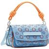 Desigual Bols_amorina 24 Troms, Accessories PU Across Body Bag Donna, Blu, Taglia Unica
