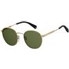 Polaroid Pld 2053/s, Occhiali Unisex Adulto, Pef/Uc Gold Green, 51, Moderno