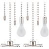 GORGECRAFT 4 pz Prolunghe per Catena per Ventilatore da Soffitto Lampadina Decorativa Smerigliata e Luce per Ventilatore Set di Catene con Corde in Rilievo Ornamento di Estensione Ciondolo