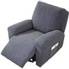 Morbuy Universale Copripoltrona Relax Reclinabile Elasticizzato Lavabile Fodera per Poltrona con Braccioli, Rimovibile Coprisedile Fodere per Poltrona Relax (4 pezzi per 1 posto,grigio scuro)