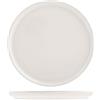 H&H Stoccolma Set 12 Piatti Frutta, Stoneware, Bianco, 22cm