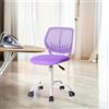 FurnitureR Sgabello girevole regolabile in altezza 40-50 cm, in tessuto PP, schienale in poliuretano, ruote per asse da stiro