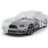 JUDANNA Telaio copriauto impermeabile Ford Mustang 2005-2025 Telaio di copertura invernale estivo per tutte le stagioni Chiusura lampo porta, antivento, grigio