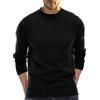Generic Pullover Felpa Maglione Maglione Top per Uomo e Donna Pullover Casual Girocollo Felpe Slim Fit Maglione Pullover Inverno Slim Fit Maglione Manica Lunga, Nero , 2XL